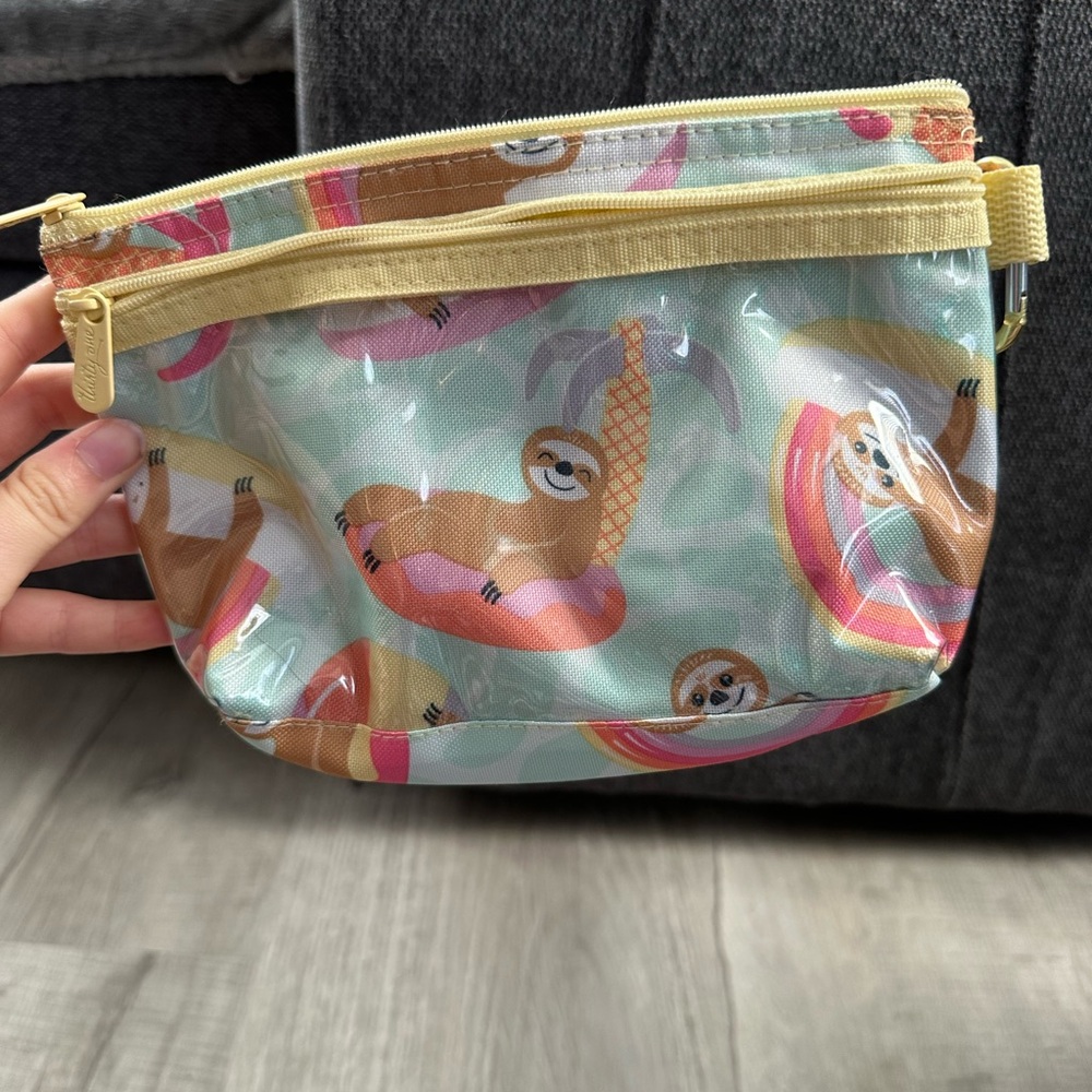 Sloth Print Pouch - Multicolor